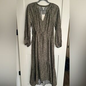 Leopard print maxi dress